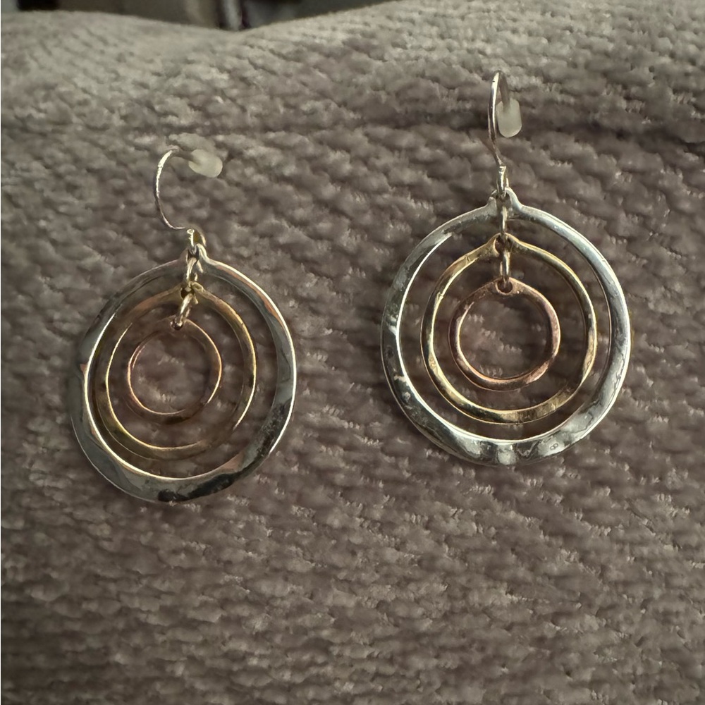 NWOT Tri Color Earrings